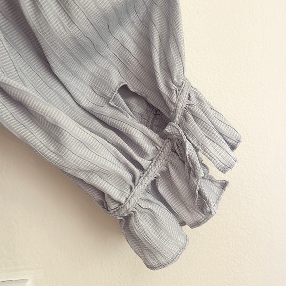 NWOT Blue Pepper Peasant Top Puff Sleeves - Picture 8 of 11